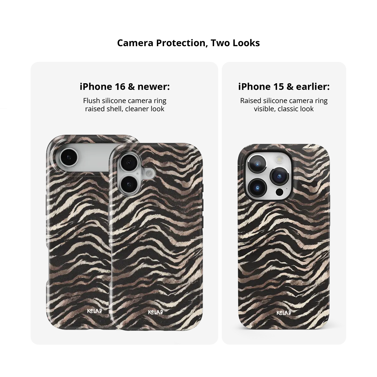 Shadow Striker | Zebra Stripe iPhone Case