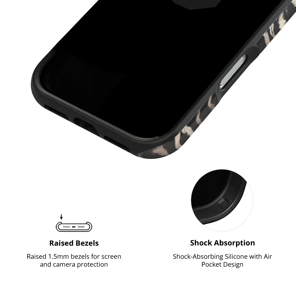 Shadow Striker | Zebra Stripe iPhone Case
