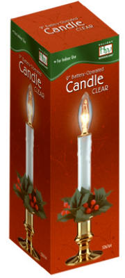 Holiday Wonderland Clear Bulb 9 in. Plastic Model TRVAL33909