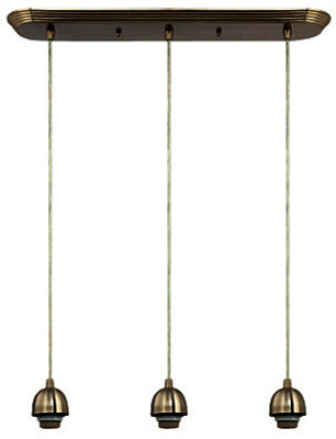 Westinghouse Mini Pendant Light, Three-Light, Brushed Nickel, White, Model 6301200