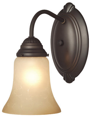 Westinghouse One-Light Wall Fixture, Oil Rubbed Bronze, Aged Alabaster Glass, 1 Pack, Beige, Model 6223800