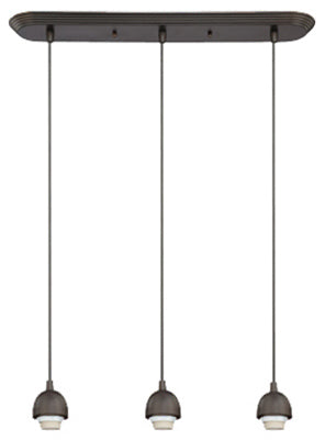 Westinghouse Three-Light Indoor 6301300 3Lgt Brz Mini Pendant, Oil Rubbed Bronze