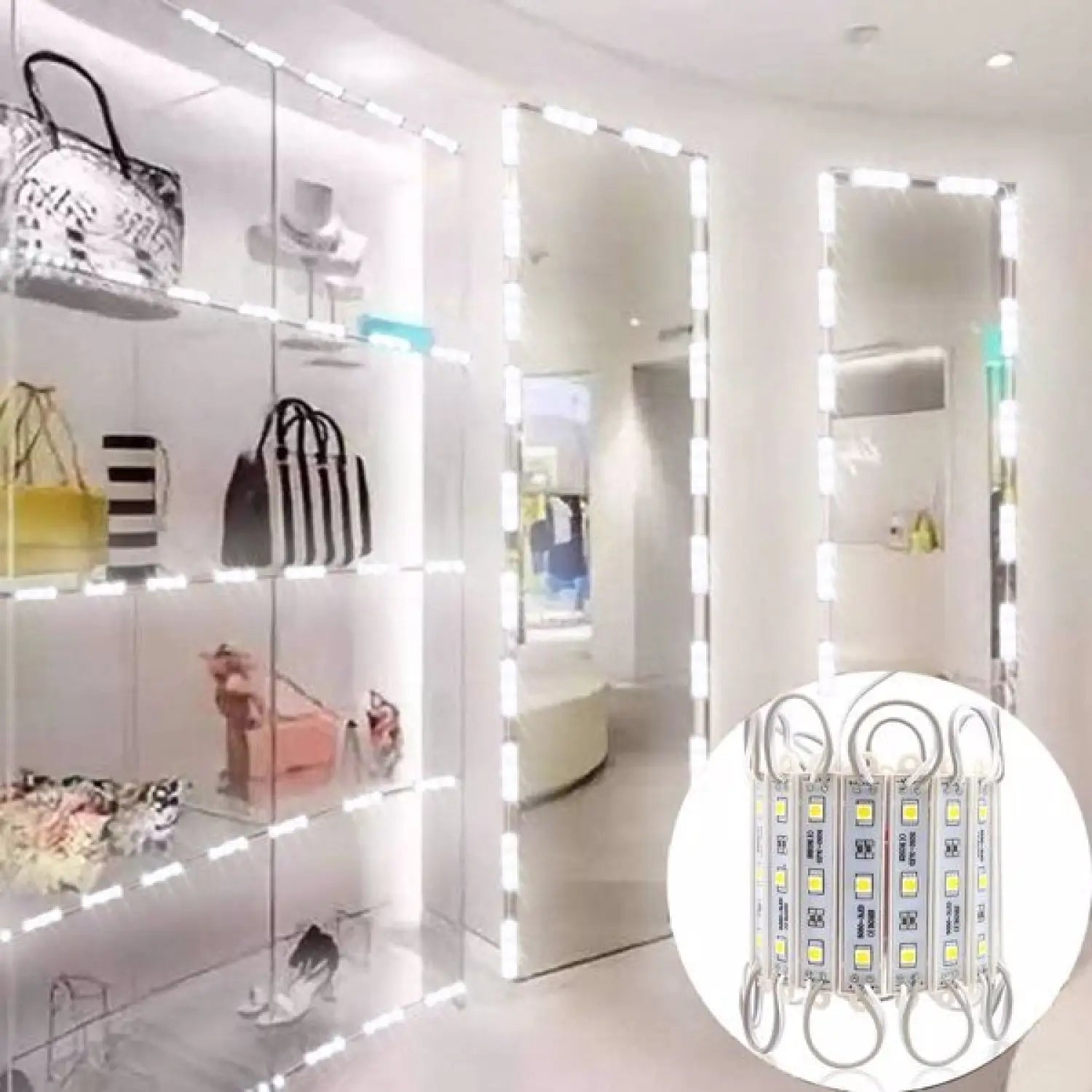 Waterproof Module LED Light Strip Board with 60 LEDs and 10ft Wire