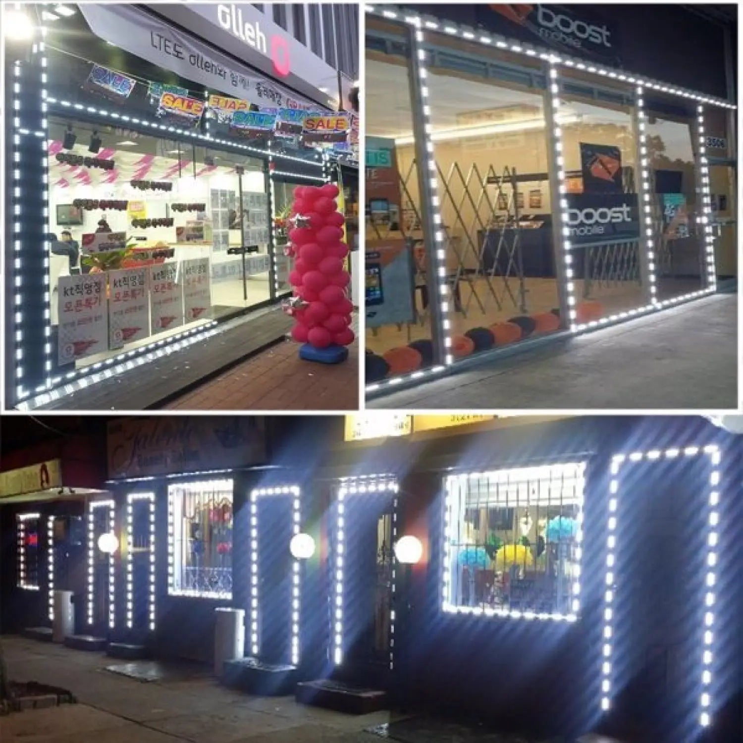 Waterproof Module LED Light Strip Board with 60 LEDs and 10ft Wire