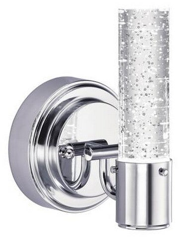 Westinghouse Cava One-Light LED Wall Fixture, Chrome Finish, Bubble Glass, 1 Pack, Silver, Model 6307600