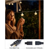 Lightdot 200FT Outdoor LED String Lights, Vintage Bulbs, Black