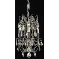 Elegant Lighting 9203D13Pw-Gt-Rc 13 Dia X 18 H In Rosalia Collection Hanging Fixture - Pewter Finish- Royal Cut