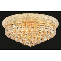 Elegant Lighting 1800F20G-Rc 20 D X 10 In Primo Collection Flush Mount - Royal Cut- Gold