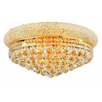 Elegant Lighting 1800F20G-Rc 20 D X 10 In Primo Collection Flush Mount - Royal Cut- Gold