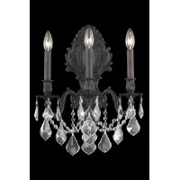 Elegant Lighting 9603W14Db-Rc 14 W X 18 H In Monarch Wall Sconce- Royal Cut - Dark Bronze