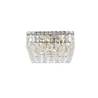 Elegant Lighting 2032F12C-Rc 12 L X 12 W X 55 H In Maxim Collection Flush Mount - Royal Cut- Chrome Finish