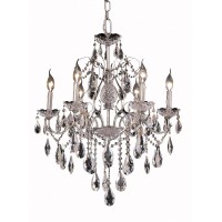 Elegant Lighting 2016D24C-Rc 24 D X 21 In St Francis Collection Hanging Fixture - Royal Cut Chrome