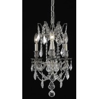 Elegant Lighting 9203D13Pw-Rc 13 Dia X 18 H In Rosalia Collection Hanging Fixture - Pewter Finish- Royal Cut