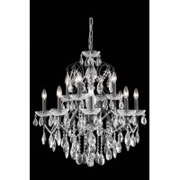 Elegant Lighting 2016D28Db-Rc 28 D X 28 In St Francis Collection Hanging Fixture - Royal Cut- Dark Bronze