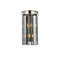 Elegant Lighting 1208W8Pn-Ss-Rc 8 W X 14 H In Sydney Wall Lamp - Polished Nickel- Royal Cut Silver Shade Crystals