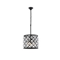 Elegant Lighting 1204D14Mb-Rc 14 Dia X 13 H In Madison Pendent Lamp - Mocha Brown- Royal Cut Crystals