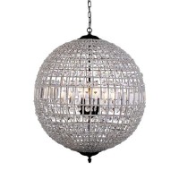 Elegant Lighting 1205D18Db-Rc 18 Dia X 255 H In Olivia Pendant Lamp - Dark Bronze- Royal Cut Crystal Clear