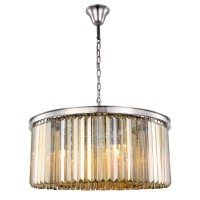 Elegant Lighting 1238D31Pn-Gt-Rc 135 X 315 In Sydney 8 Light Polished Nickel Chandelier