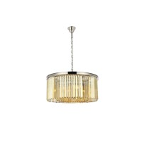 Elegant Lighting 1238D31Pn-Gt-Rc 135 X 315 In Sydney 8 Light Polished Nickel Chandelier