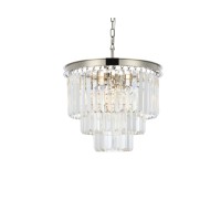 Elegant Lighting 1231D20Pn-Rc 205 X 20 In Sydney 9 Light Polished Nickel Chandelier