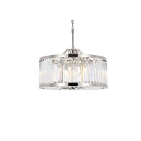 Elegant Lighting 1233D28Pn-Rc 155 X 28 In Chelsea 8 Light Polished Nickel Chandelier