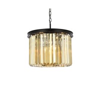 Elegant Lighting 1238D20Mb-Gt-Rc 135 X 20 In Sydney 6 Light Matte Black Pendant