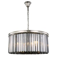 Elegant Lighting 1238D31Pn-Ss-Rc 135 X 315 In Sydney 8 Light Polished Nickel Chandelier