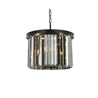 Elegant Lighting 1238D20Mb-Ss-Rc 135 X 20 In Sydney 6 Light Matte Black Pendant