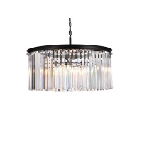 Elegant Lighting 1238D31Mb-Rc 135 X 315 In Sydney 8 Light Matte Black Chandelier