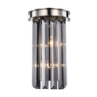 Urban Classic 1238W8Pn-Ss-Rc Sydney 2 Light Wall Sconce Royal Cut Crystals - Polished Nickel