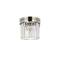 Urban Classic 1238F12Pn-Rc Sydney 3 Light Flush Mount Royal Cut Crystals - Polished Nickel