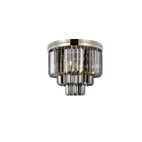 Urban Classic 1231F20Pn-Ss-Rc Sydney 9 Light Flush Mount Royal Cut Crystals - Polished Nickel