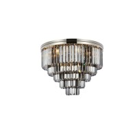 Urban Classic 1231F32Pn-Ss-Rc Sydney 17 Light Flush Mount Royal Cut Crystals - Polished Nickel