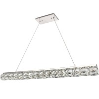 Elegant Lighting 3501D48C Valetta Integrated Led Chip Light Chrome Chandelier