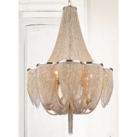 18 Light Down Chandelier With Chrome Finish