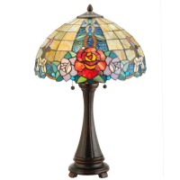 Meyda 138121 25 In Rose Vine Table Lamp