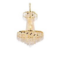 Elegant Lighting Veca1D18G-Rc 22 X 18 In Belenus 6 Light Gold Pendant