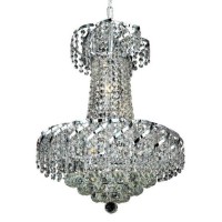 Elegant Lighting Veca1D18C-Rc 22 X 18 In Belenus 6 Light Chrome Pendant