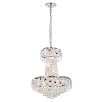 Elegant Lighting Veca1D18C-Rc 22 X 18 In Belenus 6 Light Chrome Pendant