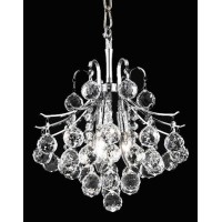 Elegant Lighting V8000D12C-Rc 12 X 12 In Touareg 3 Light Chrome Pendant