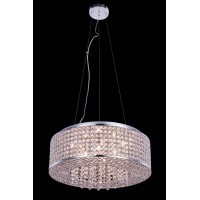 Elegant Lighting V2914D20C-Rc 6 X 20 In Amelie 8 Light Chrome Pendant - Royal Cut Crystals