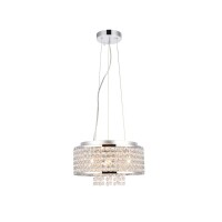 Elegant Lighting V2914D12C-Rc 45 X 12 In Amelie 4 Light Chrome Pendant - Royal Cut Crystals