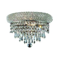 Elegant Lighting 1802W12C-Rc 12 X 6 In Primo Collection Wall Sconce - Royal Cut- Chrome