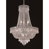 Elegant Lighting 1900D20C-Rc 20 D X 26 In Century Collection Hanging Fixture - Royal Cut Chrome