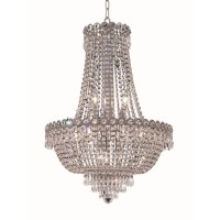 Elegant Lighting 1900D20C-Rc 20 D X 26 In Century Collection Hanging Fixture - Royal Cut Chrome