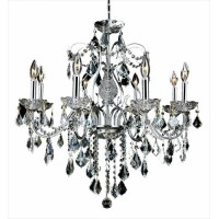 Elegant Lighting 2015D26C-Rc 26 D X 23 In St Francis Collection Hanging Fixture - Royal Cut- Chrome