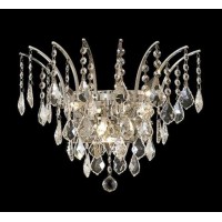 Elegant Lighting 8033W16C-Rc 16 W X 13 H In Victoria Collection Wall Sconce - Chrome Finish- Royal Cut