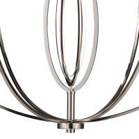 Dione 25'' Wide 6-Light Chandelier - Polished Nickel