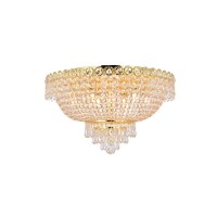 Elegant Lighting 1900F20G-Rc 20 D X 12 In Century Collection Flush Mount - Royal Cut- Gold