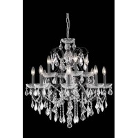 Elegant Lighting 2015D28Db-Rc 28 D X 28 In St Francis Collection Hanging Fixture - Royal Cut- Dark Bronze